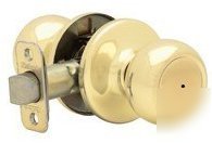 New â™¥ kwikset bed & bath knob set brass handle knobs â™¥