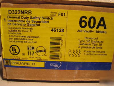 New square d D322NRB 60A general duty safety switch 
