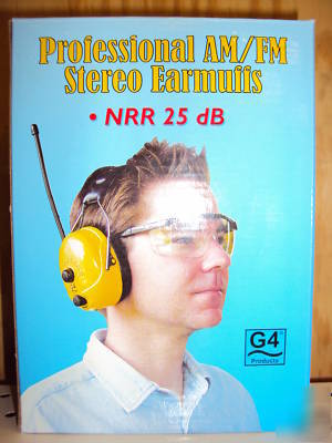 Stereo earmuffs, am/fm