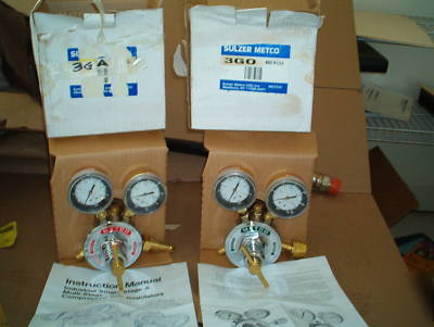 Sulzer metco 3G thermal spray gas & oxygen regulators 