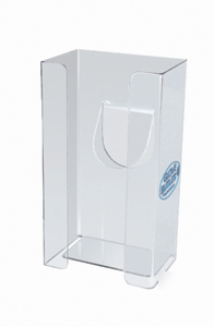 Wall mount plexiglass surgical glove dispenser holder