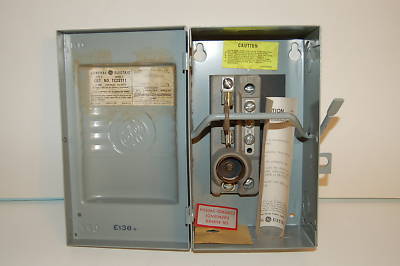 New general electric quick disconnect box