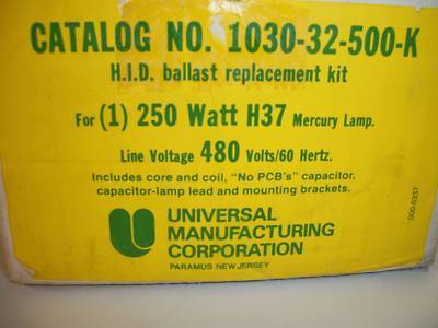 Universal mercury vapor hid ballast kit 250 watts - H37