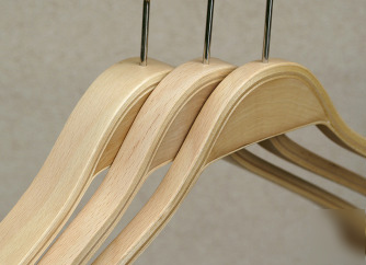 Wooden pant and skirt hangers by wiwa (box of 50)