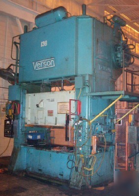 250 ton verson straight side double crank press