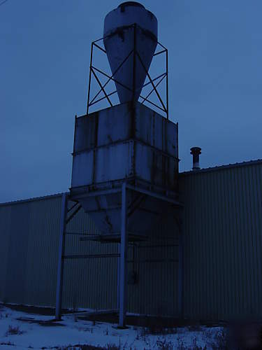 Dust collector system 12 ft x 10 ft x 40 ft tall 40 hp