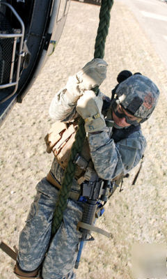 Fast rope heli-vac special forces swat