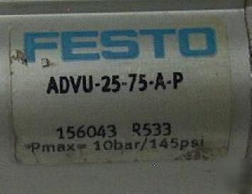 Festo advu-25-75-a-p compact cylinder, 75MM stroke