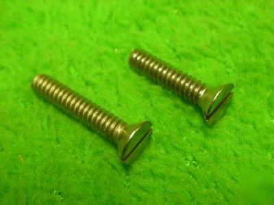 Brass nickel flat head machine screw 5/8
