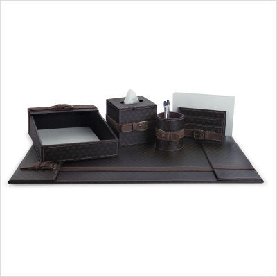 Imax 5 piece desk accessory set