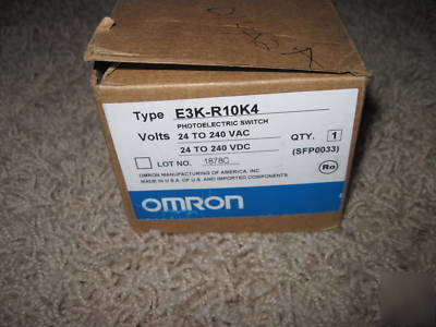 New omron photoelectric beam switch E3K R10K4 $200 