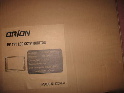 New orien 19RCR rack mounted brand monitor w/ warranty