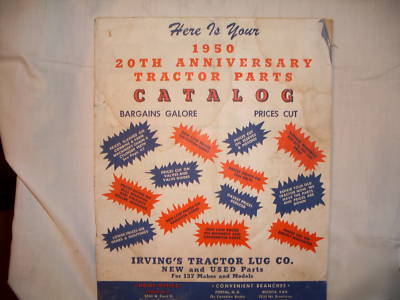 1950 tractor catalog - parts for 137 makes & models