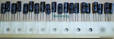 20X rubycon zlh low-esr capacitors 100UF 16V 105C 5MM