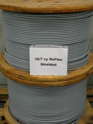 25' 16/7CY nuflex 1000 shielded flexible control cable