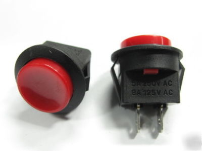 5X momentary push button off (on) n/o diy switch red