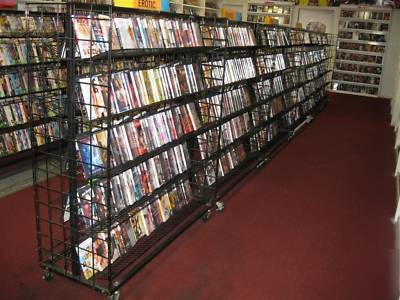 Grid display for dvd, cd & game black, pro dvd cleaner