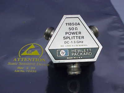 Hp 11850A 50 ohm 3-way power splitter dc-1.3 ghz tested