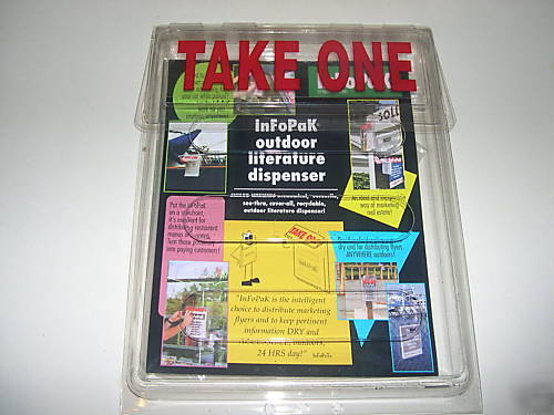 Lot 5 infopak brochure holder flyer box realestate info