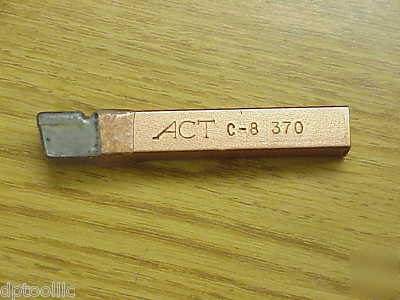New c-8 grade 370 carbide tipped brazed tool bit act