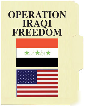 Operation iraqi freedom file folder