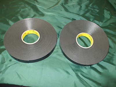 3M 4949 vhb tape 1 inch x 36 yards black 2 rolls