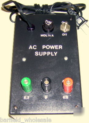 Ac power supply 12.6 volts with on off switch