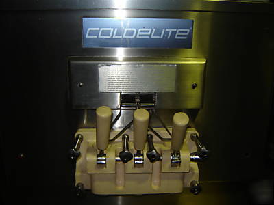 Coldelite 2 flavor, twist ice cream machine watercool