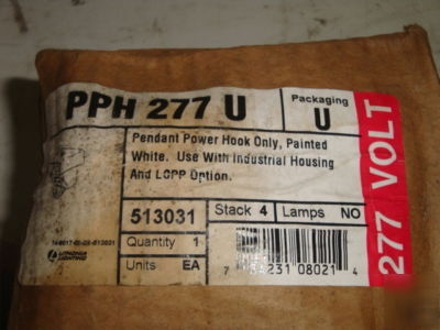 Lithonia lighting pendant power hook