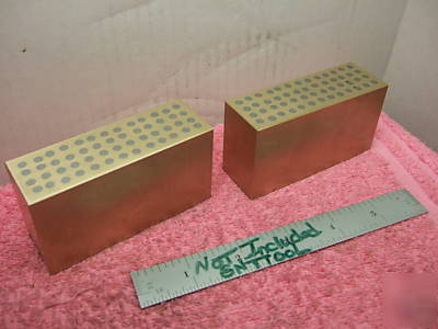 Parallels blocks magnetic toolmaker machinist brass 