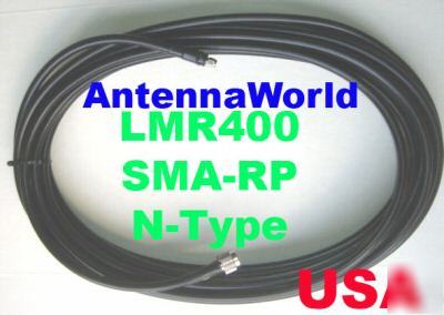Antenna cable wi-fi LMR400 40FT n-male sma rp male