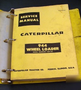 Caterpillar 944 wheel loader traxcavator service manual