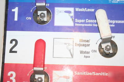Kay restaurant dishwasher water controller 3 handle use