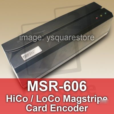 MSR606 hico 3TRACK magstripe card encoder reader MSR206