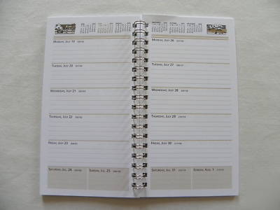 New leather weekly-at-a-glance pocket executive planner