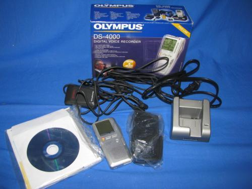 Olympus ds-4000 dvr digital voice recorder complete