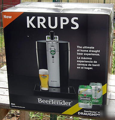 The beertender heineken & krups beer dispenser w/ lcd