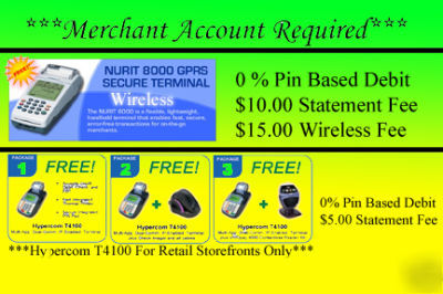 Wireless credit card swiping device debit card terminal