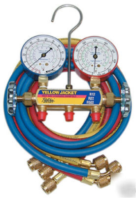 Yellow jacket 41215 series 41 manifold/gauge/hose set