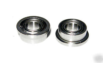 (10) SFR144-zz flanged stainless bearings, 1/8 x 1/4
