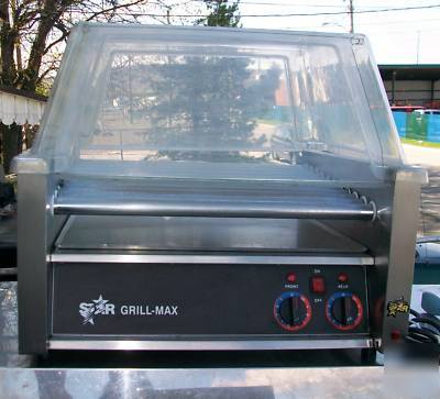 110V hot dog roller grill star 45A slant hotdog & cover