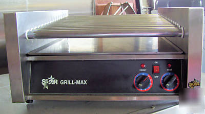 110V hot dog roller grill star 45A slant hotdog & cover