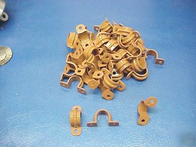 50 pvc pipe hangers clamps plastic copper plumber 5/8