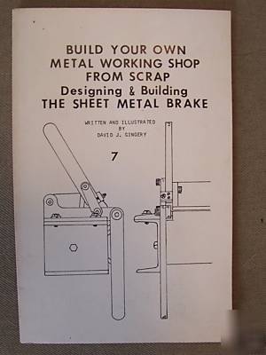 Build your own metal working shop from scrap book 1ST