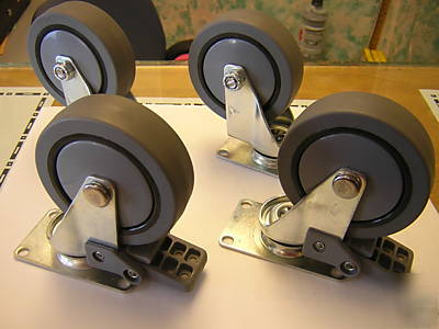 15 sets of four (4) metal ball bearing swivel casters