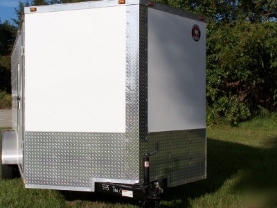 7X12 tradesman enclosed cargo motorcycle atv trailer