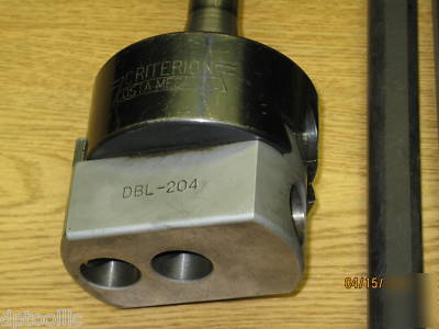 Ceiterion dbl-204 boring head with R8 shank and tooling