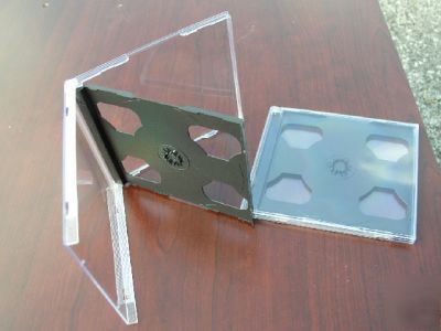 New 100 double cd jewel cases with black tray 2CD
