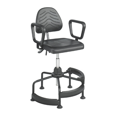 Safco taskmaster deluxe industrial chair with arms