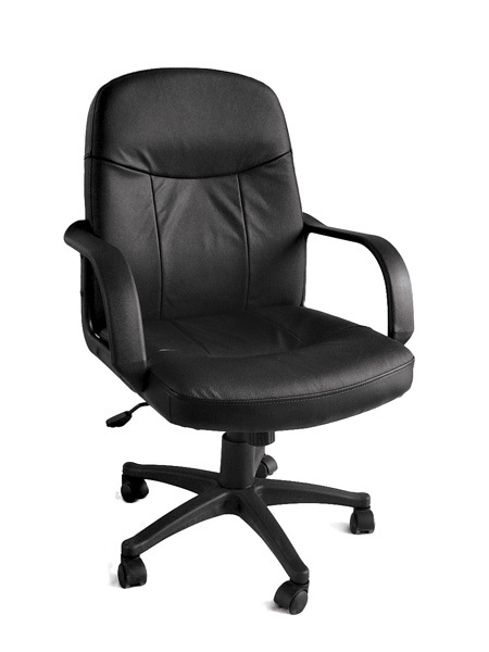 New black leather executive ergonomic desk office chair